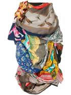 Comme Des Garçons Vintage Recycled Scarfs Skirt - Multicolour