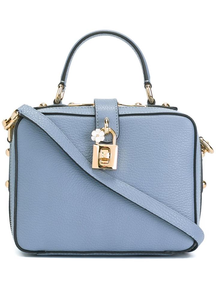 Dolce & Gabbana 'rosaria' Box Tote, Women's, Blue