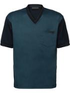 Prada Stretch Cotton Poplin T-shirt - Blue