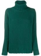 Incentive! Cashmere Roll Neck Jumper - Green