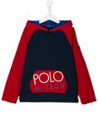 Ralph Lauren Kids Teen Logo Print Hoodie - Blue