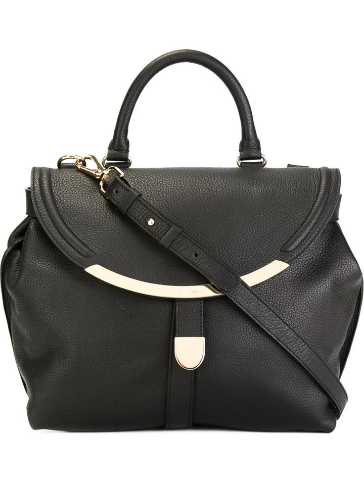 See By Chloé Lizzie Tote, Women's, Black, Calf Leather/cotton