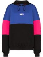 Ader Error Ader Error Top Hood W Col Ptch - Blue