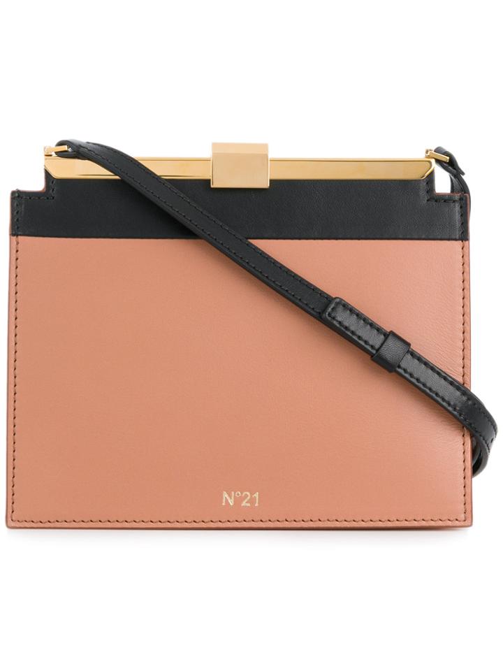 No21 Structured Mini Shoulder Bag - Pink & Purple