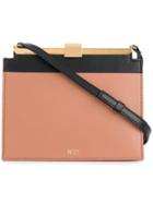 No21 Structured Mini Shoulder Bag - Pink & Purple