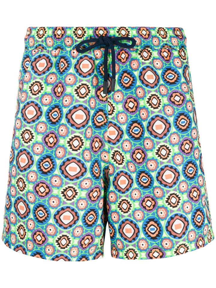 Etro Geometric Print Swim Shorts - Multicolour