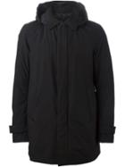 Herno Hooded Padded Coat, Men's, Size: 48, Black, Polyester/polytetrafluoroethylene (ptfe)/polyamide/feather Down