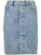 Levi's Button Thru Mom Skirt - Blue