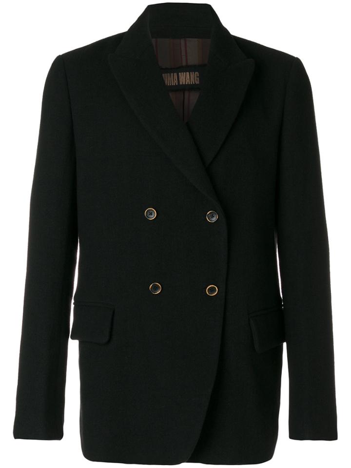 Uma Wang Double Breasted Blazer - Black