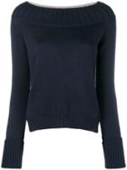 Zanone Two-tone Sweater - Blue