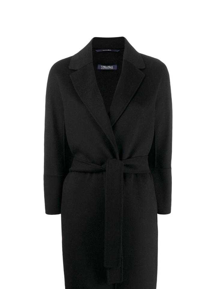 's Max Mara Tie Waist Coat - Black