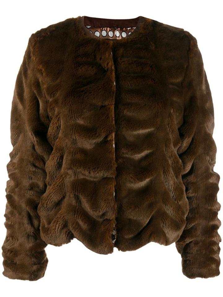 Steffen Schraut Faux Fur Jacket - Brown