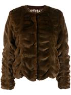 Steffen Schraut Faux Fur Jacket - Brown