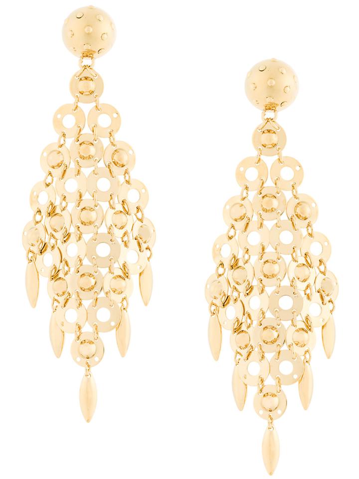 Prada Chandelier Earrings - Metallic
