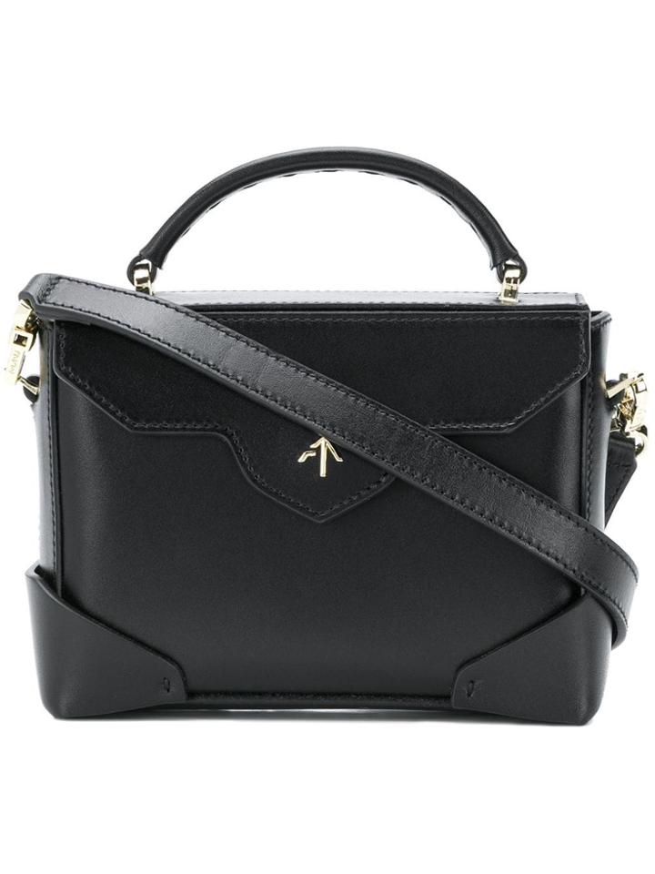 Manu Atelier Structured Tote Bag - Black