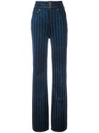 Marc Jacobs Wide Leg Star Trousers, Women's, Size: 26/30, Blue, Cotton