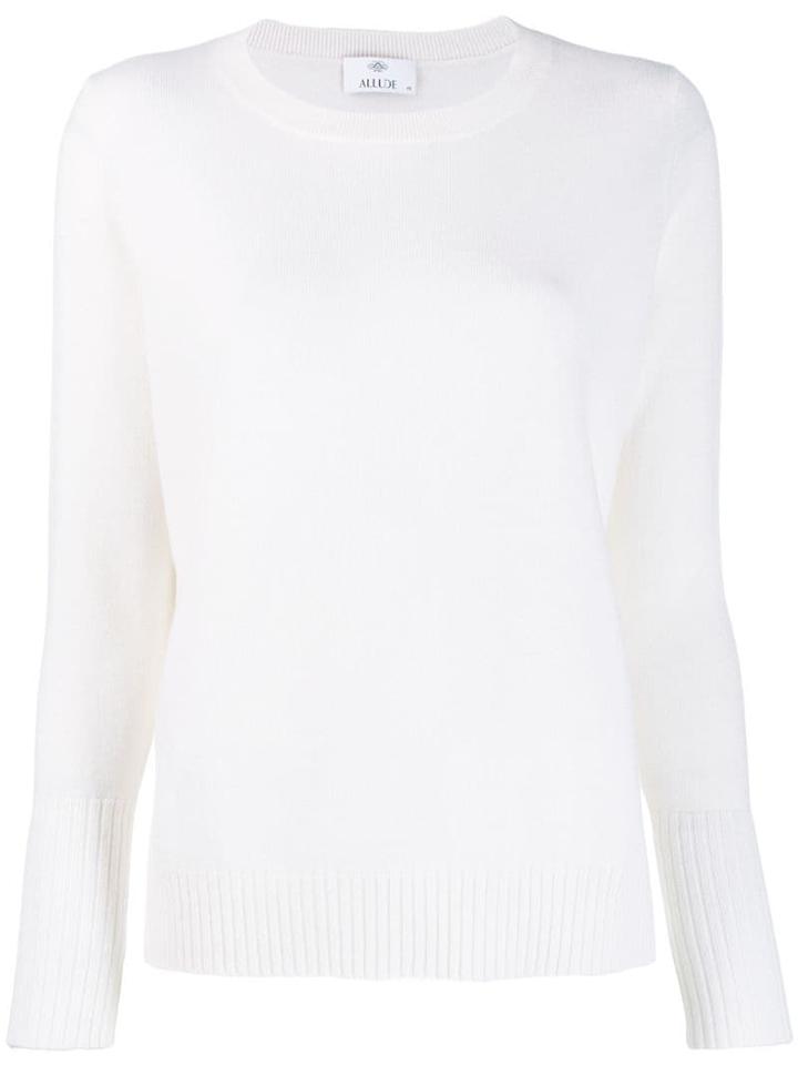 Allude Knitted Jumper - White