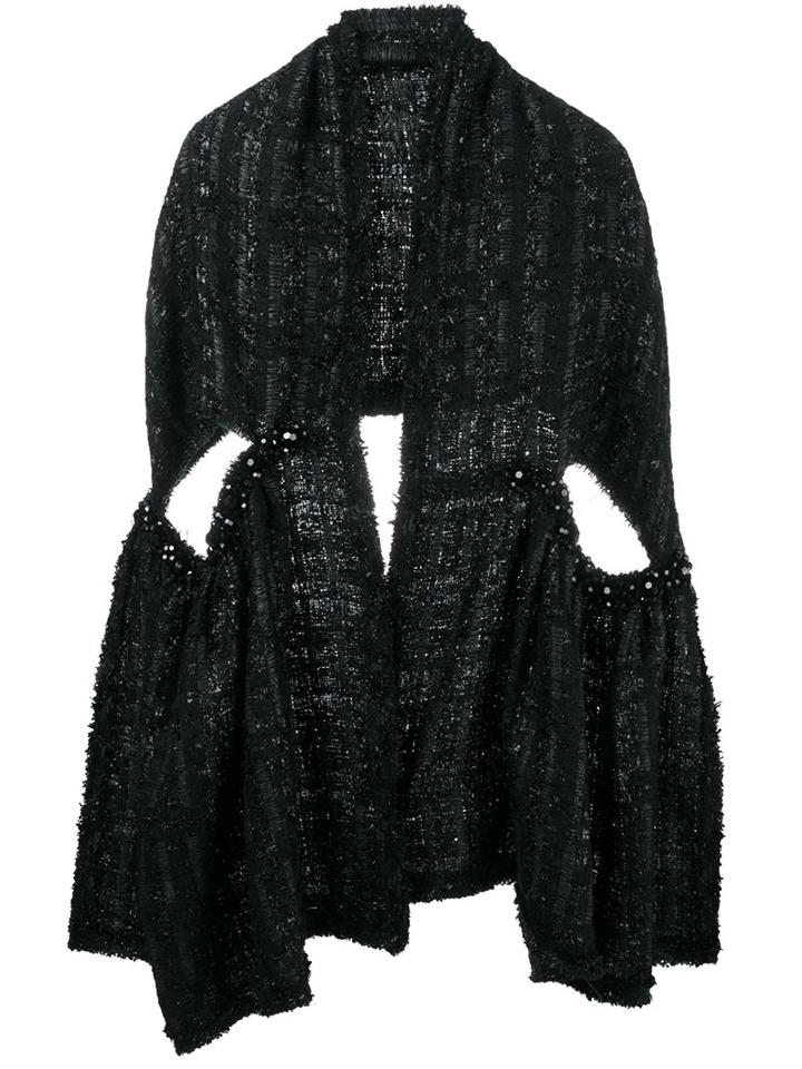 Simone Rocha Lurex Tweed Scarf