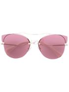 Miu Miu Eyewear - Rimless Ascaacat Eye Sunglasses - Women - Acetate/metal - One Size, Pink/purple, Acetate/metal
