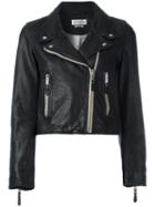 Isabel Marant Étoile 'aken' Biker Jacket, Women's, Size: 38, Black, Leather/polyester