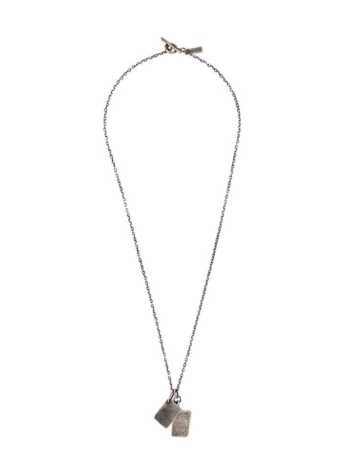 Henson Dog Tag Necklace - Silver
