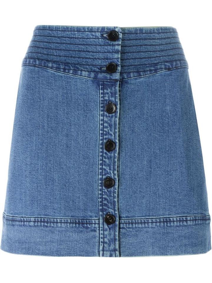 Vanessa Bruno Athe Buttoned Mini Denim Skirt