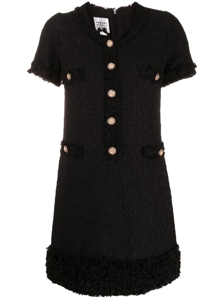 Edward Achour Paris Tweed Dress - Black