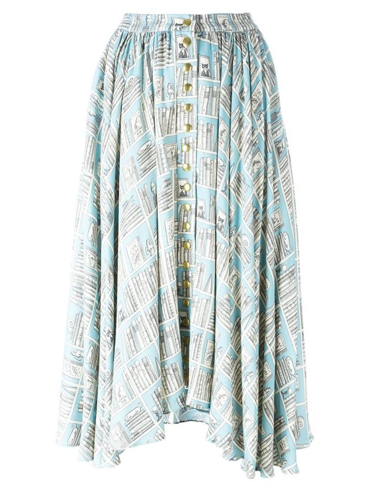 Olympia Le-tan Printed Full Skirt