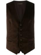 Tagliatore Brian Corduroy Slim-fit Waistcoat - Brown