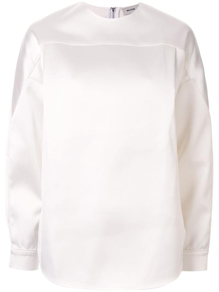 We11done Satin Blouse - White