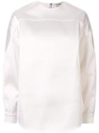 We11done Satin Blouse - White