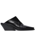Ann Demeulemeester Black Wedge 50 Leather Mules