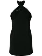 Dvf Diane Von Furstenberg Halterneck Mini Dress - Black