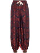 Gucci Contrast Print Track Trousers - Blue