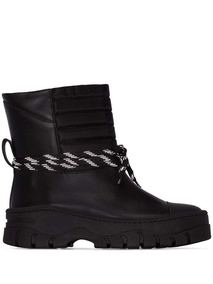 Ganni Chunky Ankle Boots - Black