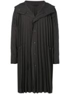 Homme Plissé Issey Miyake Pleated Raincoat - Black