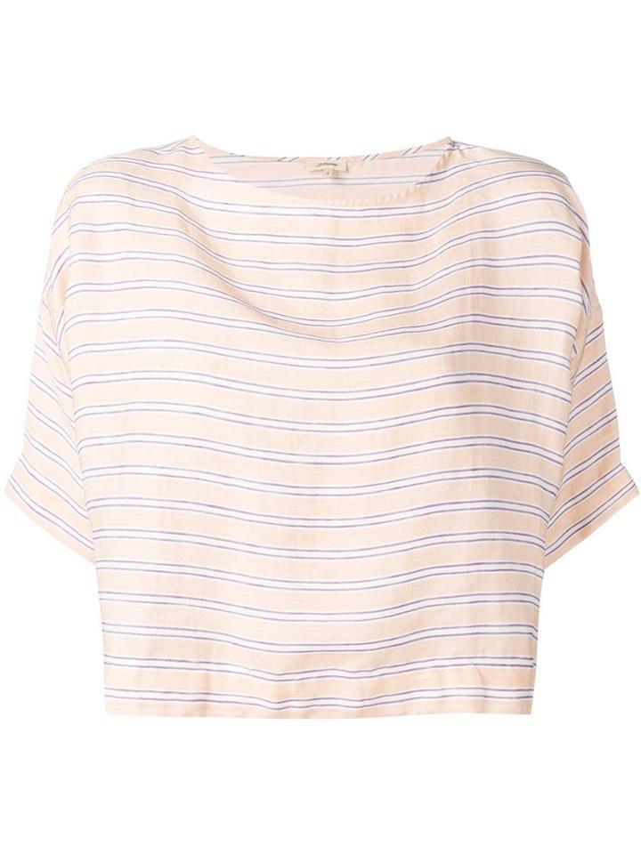 Bellerose Striped Loose Fit Blouse - Pink