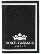 Dolce & Gabbana Logo Crown Printed Wallet - Black