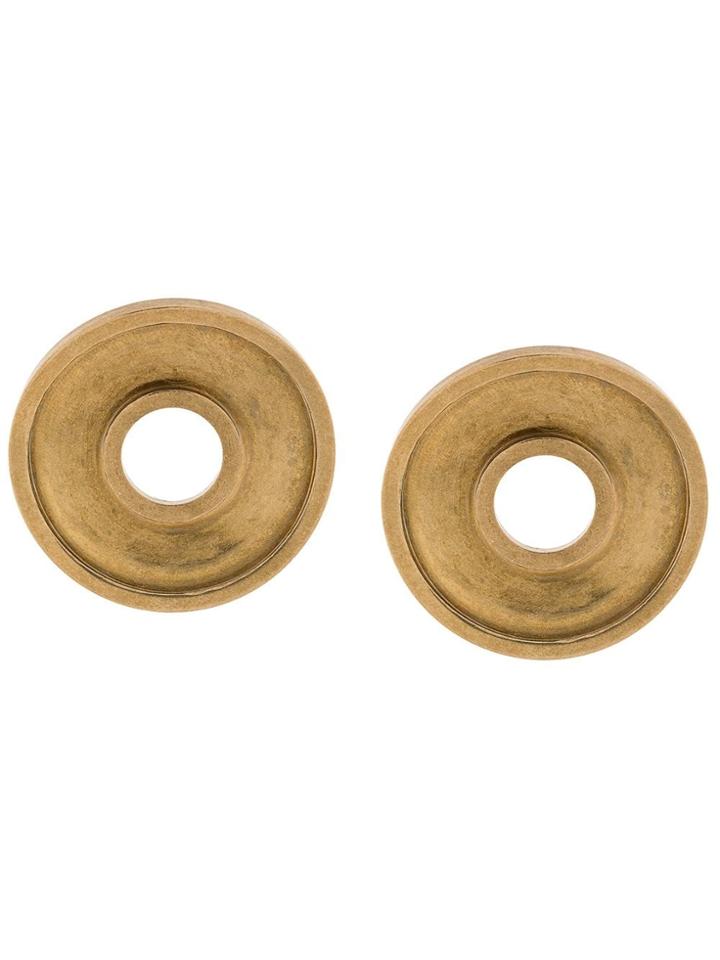 Marni Monile Bag Inspired Earrings - Metallic