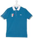 Boss Kids Short Sleeve Polo Shirt - Blue