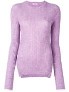 Céline Ribbed Jumper, Women's, Size: Large, Pink/purple, Cotton