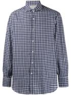 Brunello Cucinelli Slim-fit Check Shirt - Blue