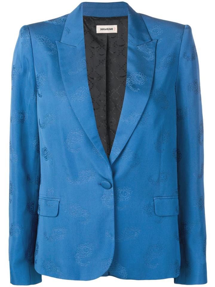 Zadig & Voltaire Victor Paisley Blazer - Blue
