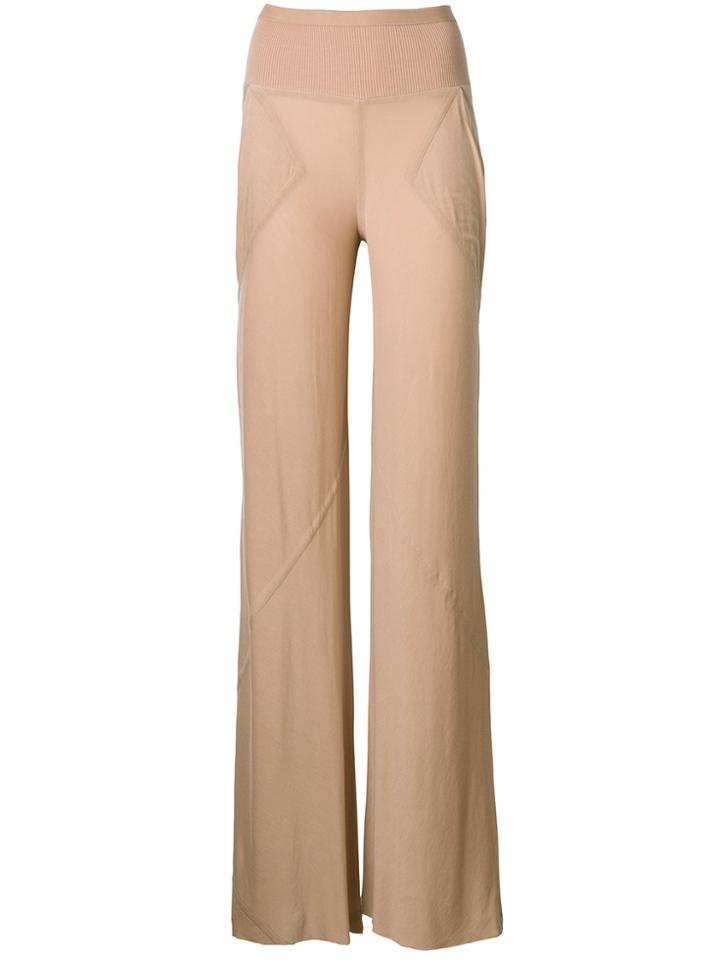 Rick Owens Lilies Casual Palazzo Pants - Nude & Neutrals