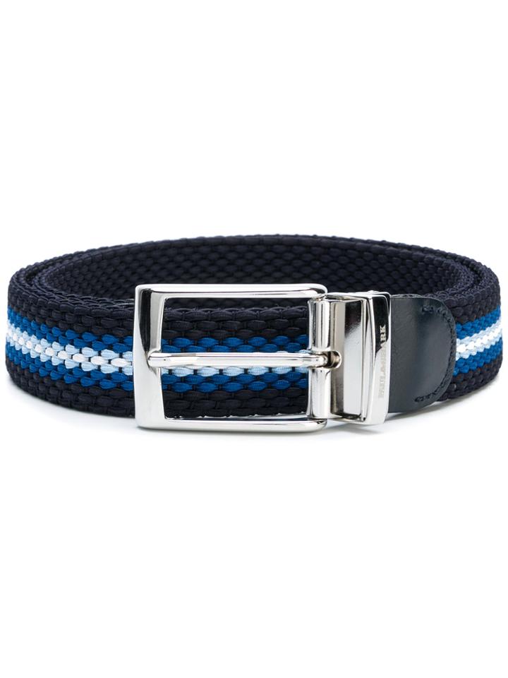 Paul & Shark Embroidered Reversible Belt - Blue