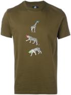 Ps By Paul Smith Animal Print T-shirt, Men's, Size: Medium, Green, Cotton