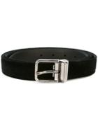 Dolce & Gabbana Frayed Velvet Belt - Black