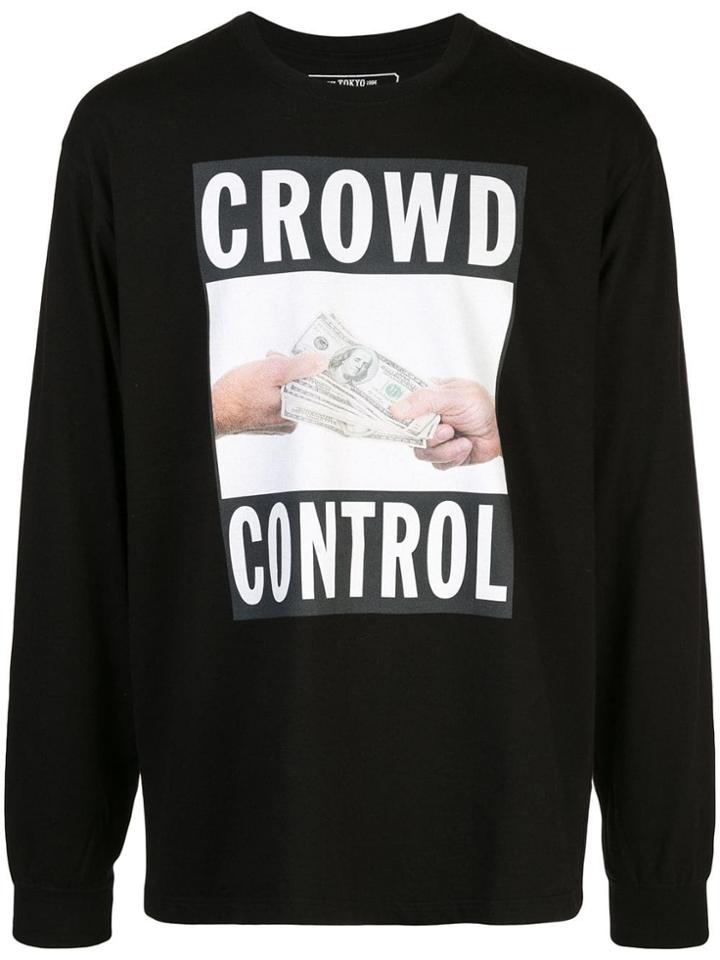 Neighborhood Photographic Print Sweatshirt - Black