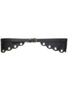 Red Valentino Scalloped Belt - Black