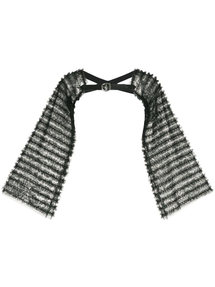 Tu Es Mon Trésor Tulle Frill Arm Cover - Black